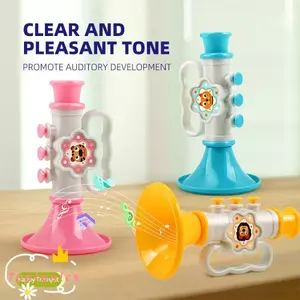 TOPTOOLCX Mini Thổi Trumpet, Học Tập Sớm Hoạt Hình Sừng Đồ Chơi, Ngộ nghĩnh Với Dây Treo Tăng Cường Giọng Nói Thay Đổi Giọng Nói Còi Quà Tặng