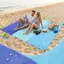 Thảm đi biển ca rô chống rách, chống trầy xước cho cỏ sỏi dã ngoại cắm trại ngoài trời cung cấp