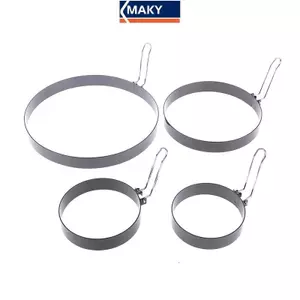 MAKY 9 / 10 / 15 / 20cm Bánh Chảo Khuôn Kim Loại Chiên Trứng Shaper Chống Sti Trứng Nấu Vòng VN