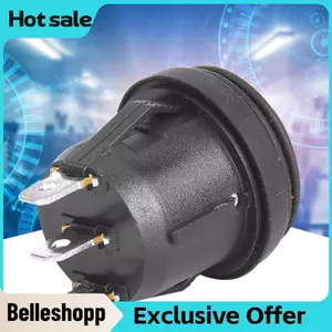 Belleshopp 5 Công tắc Rocker BẬT/Tắt/BẬT Đen Tròn 3 Pin 10A/125V 6A/250V