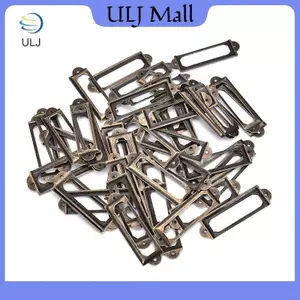 ULJ 50 x Khung Ngăn Kéo Hộp Đựng Thẻ Tủ Hộp Đựng Thẻ 60x17mm Đồng Thau Cổ,.