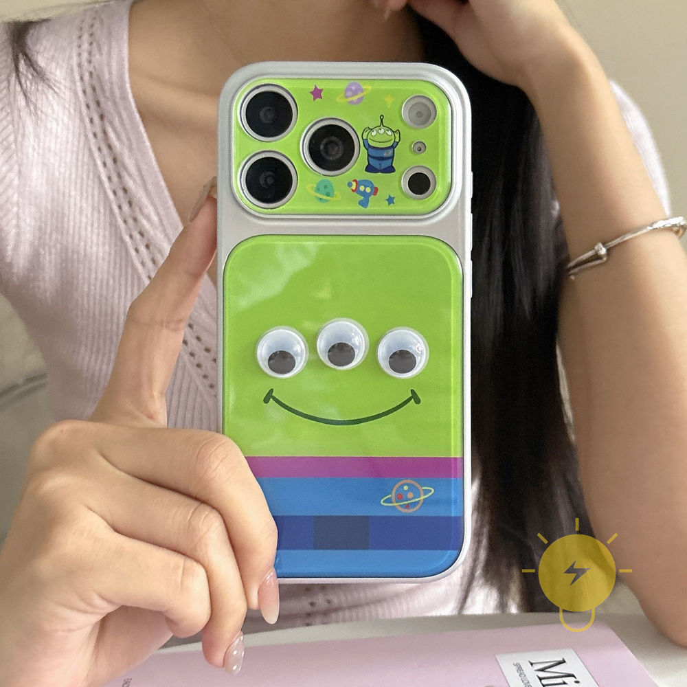Phone Case For iPhone 17 Pro Max 16 15 14 TPU 3D Three-eyed Man Three-eyed Man Aesthetic Korean Cute
