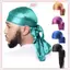 JRP Đuôi Dài Unisex Trưởng Thành Satin Doo Rag Durag Mũ Cướp Biển Mũ Turban Nam Hip Hop Biker Headwrap Unisex Mũ JRP