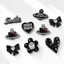 Set Charm Hello Kitty Đen Đính Đá Cao Cấp Black Elegance Crystal Luxury Collection Phụ Kiện Trang Trí Dép Sang Trọng