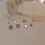 Bluelover 1 Cặp Bạc Cổ Điển Bốn Prong Kim Cương Đơn Giản Zircon Bông Tai Dành Cho Nữ Mới