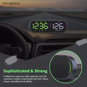 Đồng hồ tốc độ HUD ô tô G26 Màn hình hiển thị nhiều màu Cảnh báo quá tốc độ Dễ dàng thiết lập cho tất cả các xe 12V Sử dụng Đẹp