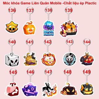Móc khóa anime Blox Fruits Trái cây ác quỷ ép nhựa Plactic nhiều mẫu đẹp