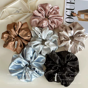 Phong Cách Hàn Quốc Gypsophila Zircon Dây Buộc Tóc Nữ 2026 Phong Cách Mới Cao Cấp Cảm Giác Lớn Tất Cả Trận Đấu Buộc Tóc