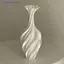 Bình in 3d Bình hoa phong cách hiện đại Bình hoa có họa tiết xoáy Bình trưng bày hoa thẩm mỹ cho phòng khách Trang trí máy tính để bàn MỚI