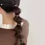 KUZHEN Dây Buộc Tóc Dây Điện Thoại Cao Su Đàn Hồi Không Hại Tóc, Bản Ngọc Trai, Phụ Kiện Tóc Nữ HOT