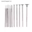 VFZ 10 Chiếc Mài Bit Set Siêu Mỏng Đầu T Shank Phụ Kiện Cho Kim Loại Khắc Đá Đánh Bóng Dụng Cụ Xoay OTE