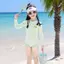 Đồ bơi nữ mùa hè Bộ đồ bơi một mảnh dài tay phong cách mới