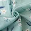 Nhỏ Tươi Lá Xanh In Hình Vải Lanh Cotton Tua Rua Khăn Nữ Trang Trí Đa Năng Chống Nắng Khăn Choàng Lớn 6.21
