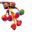 # HB # Ganesha Voi Móc Khóa 1 Chiếc Handmade Thái Vải Mặt Dây Chuyền Với Hairball Cho Túi Ví Luy Trang Trí.