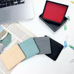 KANGN ID Đựng Thẻ Du Lịch Da Doanh Nhân Nam Túi Đựng Tiền