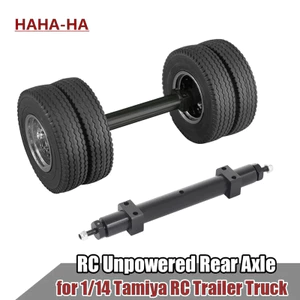 1 Chiếc 120 / 140 Mm Kim Loại Không Cấp Nguồn Trục Sau Cho 1 / 14 Tamiya RC Trailer Xe Tải DIY Sửa Đổi Nâng Cấp Phần