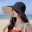 Bluelover Vành Rộng Mũ Chống Nắng Nữ Chống Tia UV Đi Bộ Đường Dài Người Cá Mũ Gấp Mùa Hè Chắc Chắn Mũ Đi Biển Hai Mặt Mũ Chống Nắng Mới
