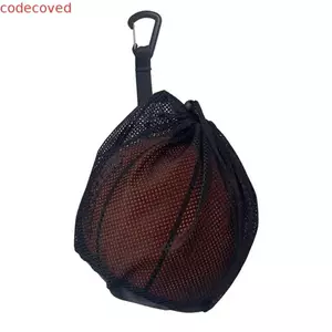 Túi lưới bóng CODECOVED, Kẹp giữ bóng trên túi đựng bóng rổ, Túi xách tập vải Oxford di động Túi bóng đơn Túi tập thể dục du lịch