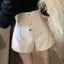 Quần short chữ a cỡ lớn dáng rộng dáng rộng dáng rộng thông thường Quần ống rộng eo cao