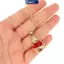 MAKY Hợp Thời Trang Thánh Nelace Của Đỏ Zircon Trái Tim Mặt Dây Chuyền Chữ Thập Choker Cho Nữ Trang Sức Dự Tiệc Quà Tặng VN