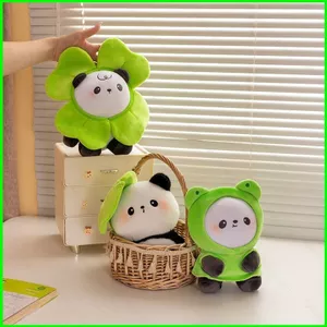 PS1 Dễ Thương Gấu Trúc Ếch Cỏ Ba Lá sen Sang Trọng Mặt Dây Chuyền Quà Tặng Cho Bạn Gái Ba Lô Trang Trí Móc Khóa Đồ Chơi nhồi bông SP1