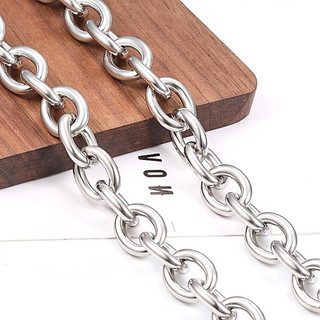 Dây Chuyền Hình oval Lớn 12mm Bằng Thép Không Gỉ diy
