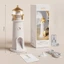 Đèn ngủ Chiếu Trăng kiêm Bluetooth 3D trắng BL131 Đèn Trang Trí Để Bàn Moon Lighthouse Cao Cấp