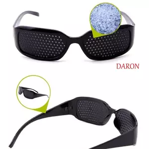 DARON Pinhole Kính chữa bệnh tự nhiên Chăm sóc thị lực màu đen