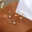 PNPIA- 1 Cặp Ngôi Sao Tai Bông Tai Pha Lê Vít Bông Tai Thời Trang Đơn Giản Ngôi Sao Đinh Bông Tai Nữ Trang Sức