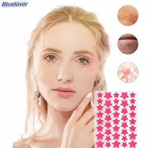 Bluelover 200 / 400 Chiếc Đầy Màu Sắc Tổ Hợp Mụn Miếng Dán Ngôi Sao Trái Tim Loại Pimple Stier PE Che Khuyết Điểm Mặt Mụn Dấu Bao Miếng Dán Mới