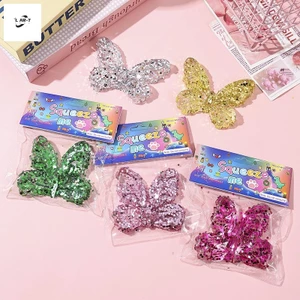 Đồ chơi kẹp Sequin bướm TPR - Hoạt hình phục hồi chậm Giảm căng thẳng
