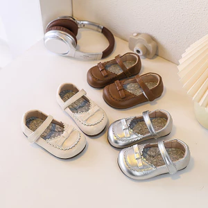 Giày Búp Bê Bé Gái Kiểu Dáng Công Chúa Anh Quốc Vintage, Giày Mary Jane Trẻ Em Đế Mềm Chống Trượt Cao Cấp
