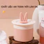 Cốc Tạo Bọt Rửa Mặt Tai Thỏ Dễ Thương Tạo Bọt Mịn Nhanh 10 Giây, Giúp Rửa Mặt Sạch Sâu