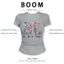 BOOM Áo Baby Tee Nữ Cotton Ôm Body-Áo Thun Ngắn Tay Y2K In Hình PhongCách Mùa Hè, Cổ Tròn Hàng Đầucách hàn quốc phong516