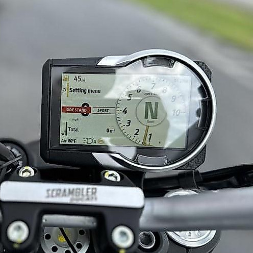 PPF Ducati Scrambler Icon, PPF dán bảo vệ mặt đồng hồ, TPPU nhập khâu