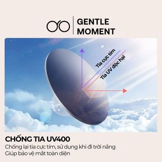 Kính râm mắt mèo chống tia UV GENTLE MOMENT kính mát thời trang nam nữ phong cách sang trọng đi chơi đi học GMT838