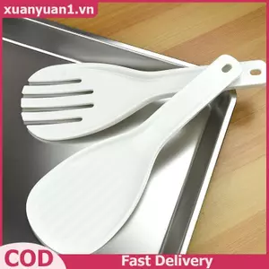 XUAN Thìa Cơm Lớn Nhựa Bữa Ăn Thìa Không Sti Tiện Ích Nhà Bếp Cuộn Tay Thìa Xẻng Cơm Đồ Dùng Nhà Bếp Dĩa Cơm Thiện VN