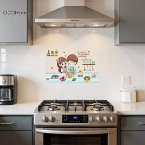 GCDHome Nhà Bếp Tự Dính Chống Dầu Tường Stiers Nhiệt Độ Cao Và Chống Dầu Gạch Chống Thấm Nước Chống Thấm Nước Giấy Dán Tường HOT