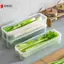 Hộp đựng thực phẩm bằng nhựa kín khí có nắp đậy cho nhà bếp Hộp đựng thức ăn hình chữ nhật dài cho ngũ cốc Pasta Rau VN