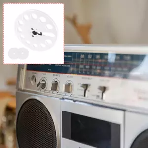 Btsg Home Studio Tape Deck Loading Part Bánh xe băng nhựa 7in với 2 vòng đệm hỗ trợ để chuyển và chuyển đổi phương tiện