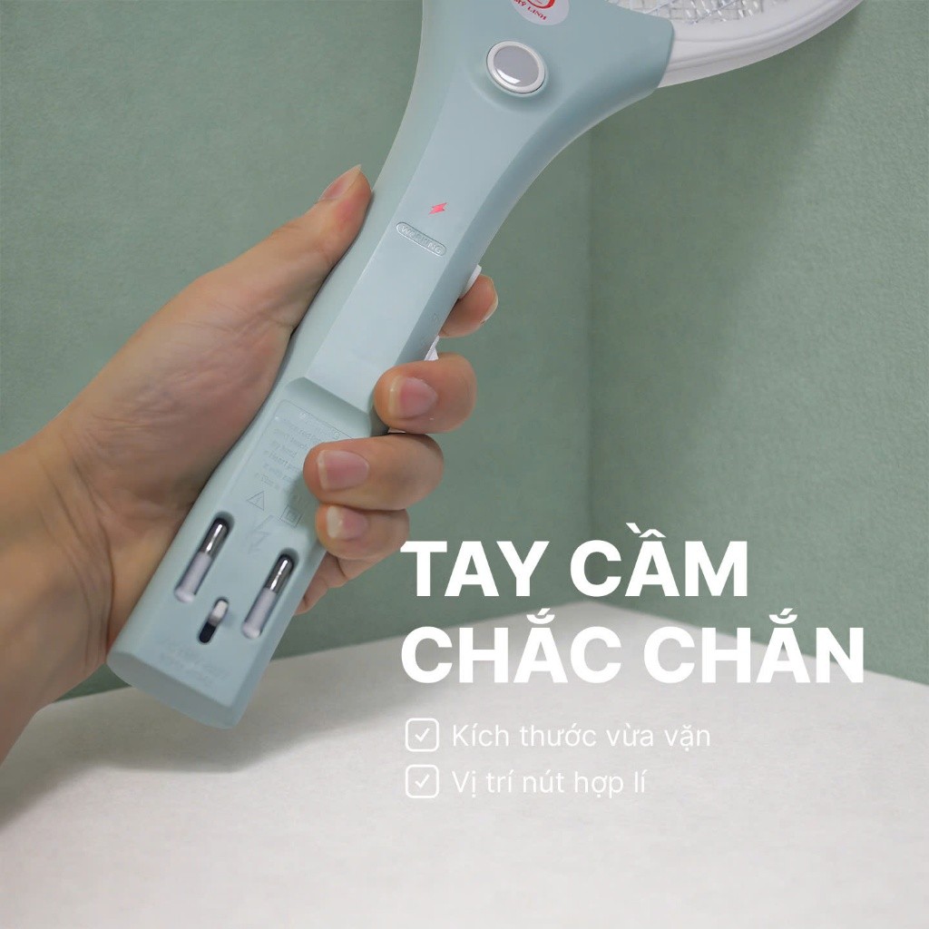 Vợt bắt muỗi cao cấp ML68 có đèn led, vợt muỗi thông minh chân sạc gấp gọn tiện lợi, an toàn