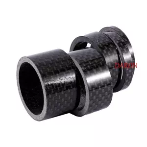 DARON Miếng Đệm Xe Đạp Thân 1 Cái / 5 Chiếc Sợi Carbon Xe Đạp Tai Nghe Phuộc Trước 1-1 / 8 "Vòng Tai Nghe