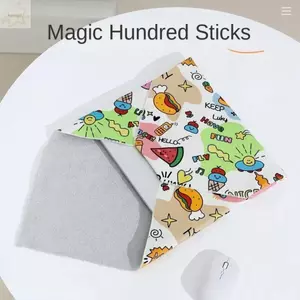 Dụng cụ sắp xếp ống kính máy ảnh AWNGD, Vải 100 miếng dán tự dính im lặng, Túi bảo vệ hình vuông có thể tái sử dụng Túi đựng máy tính xách tay dễ thương cho mỹ phẩm