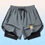 YY Mùa Hè Nhẹ Sấy Tốc Độ Quần Short Thể Thao 2 Trong 1 Giả Hai Mảnh Rời Thoáng Khí Nam Nữ Cầu Lông Đa Năng, Tennis, Chạy Chậm Thể Dục, Chống Sáng Ra