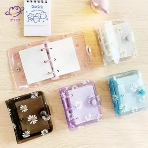 HFTOY Mini 3 Lỗ Chất Kết Dính Ghi Chú Người Tổ Chức Sổ Tay Tạp Chí Nhật Ký Nhẫn Chất Kết Dính Đồ Dùng Học Tập Kawaii ~