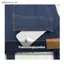 # HB # Túi Tote Denim màu xanh đậm Miếng dán phía trước chống mài mòn Nhà thơ Dây đeo chắc chắn mềm mại để đi học Sách tạp hóa mang theo.