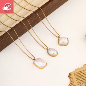 Dây chuyền thép không gỉ, thích hợp chống thấm nước và màu sắc, thích hợp để mặc đi lại hàng ngày, vòng cổ thiết kế cao cấp