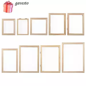 GAVESTO DIY Làm Giấy Đa Kích Thước Gỗ Thủ Công Thủ Công Dụng Cụ Khuôn Lưới Gỗ