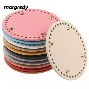 MARGREDY Túi Dài Đáy DIY Handmade Đáy Túi Chất Liệu Da PU