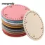 MARGREDY Túi Dài Đáy DIY Handmade Đáy Túi Chất Liệu Da PU